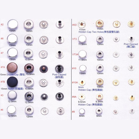 Snap Button - 7-1Metal Buttons